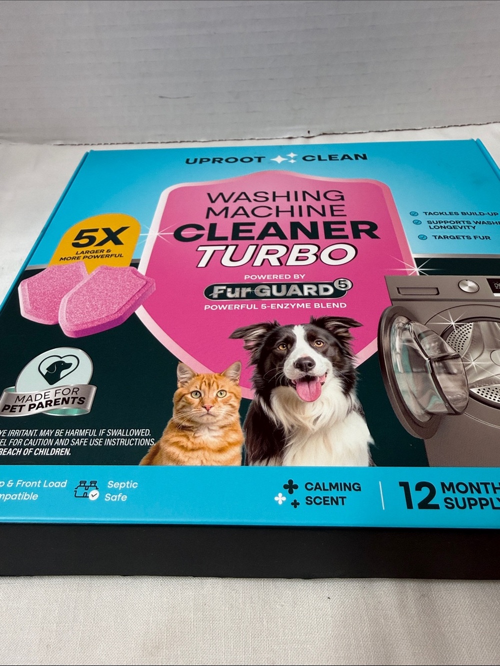 Uproot Clean Washing Machine Cleaner Turbo Fur Guard 11 Month Supply 11 Tablets - Picture 6 of 6